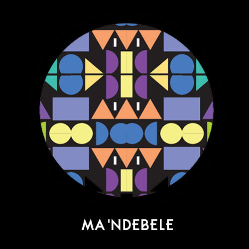 Ma'Ndebele - Bamboo Sock - Black Multi Color