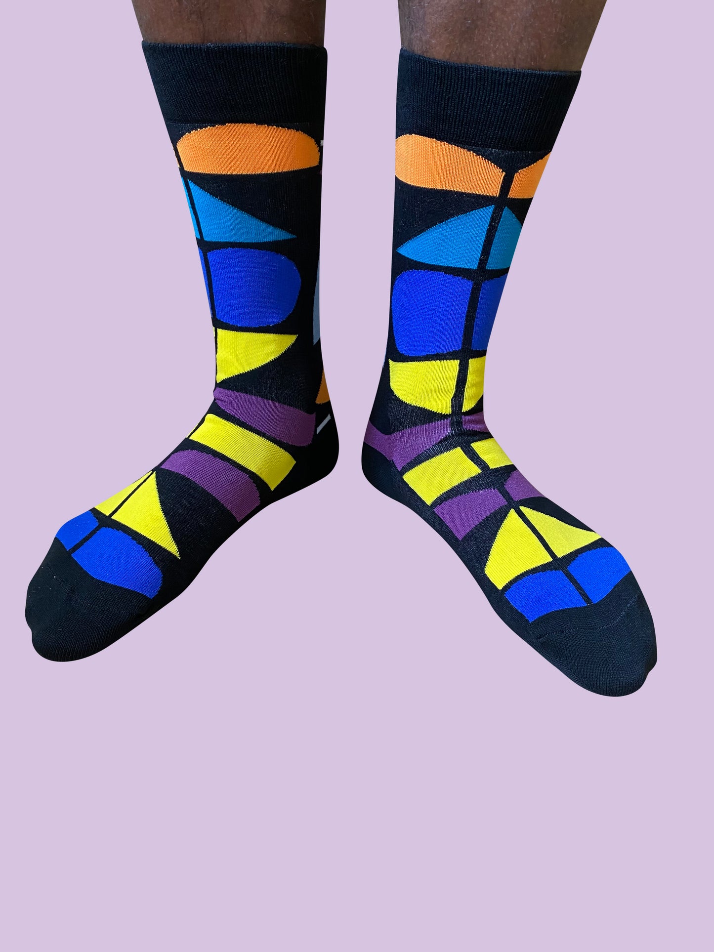 Ma'Ndebele - Bamboo Sock - Black Multi Color