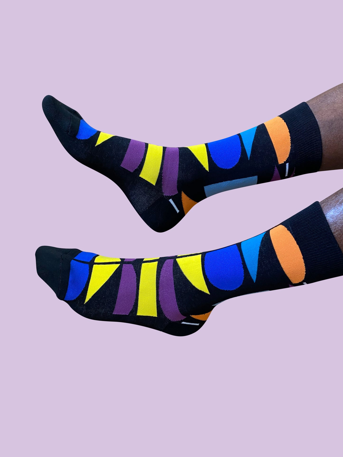 Ma'Ndebele - Bamboo Sock - Black Multi Color