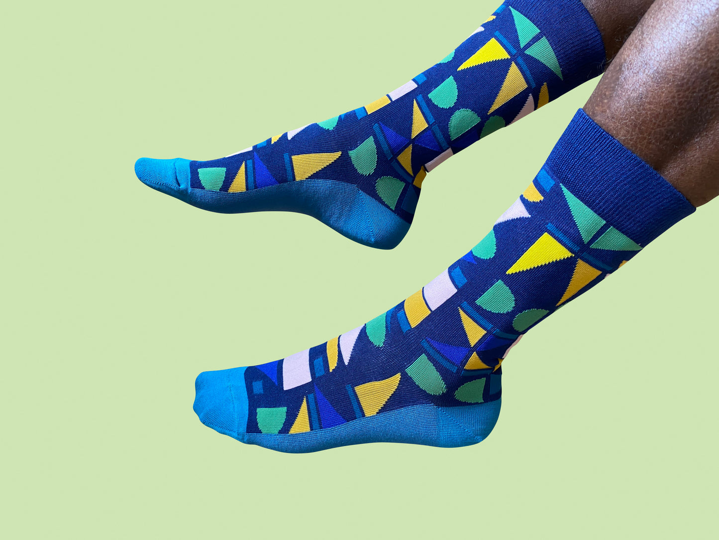 Made of Many - Bamboo Sock - Blue Multi Color
