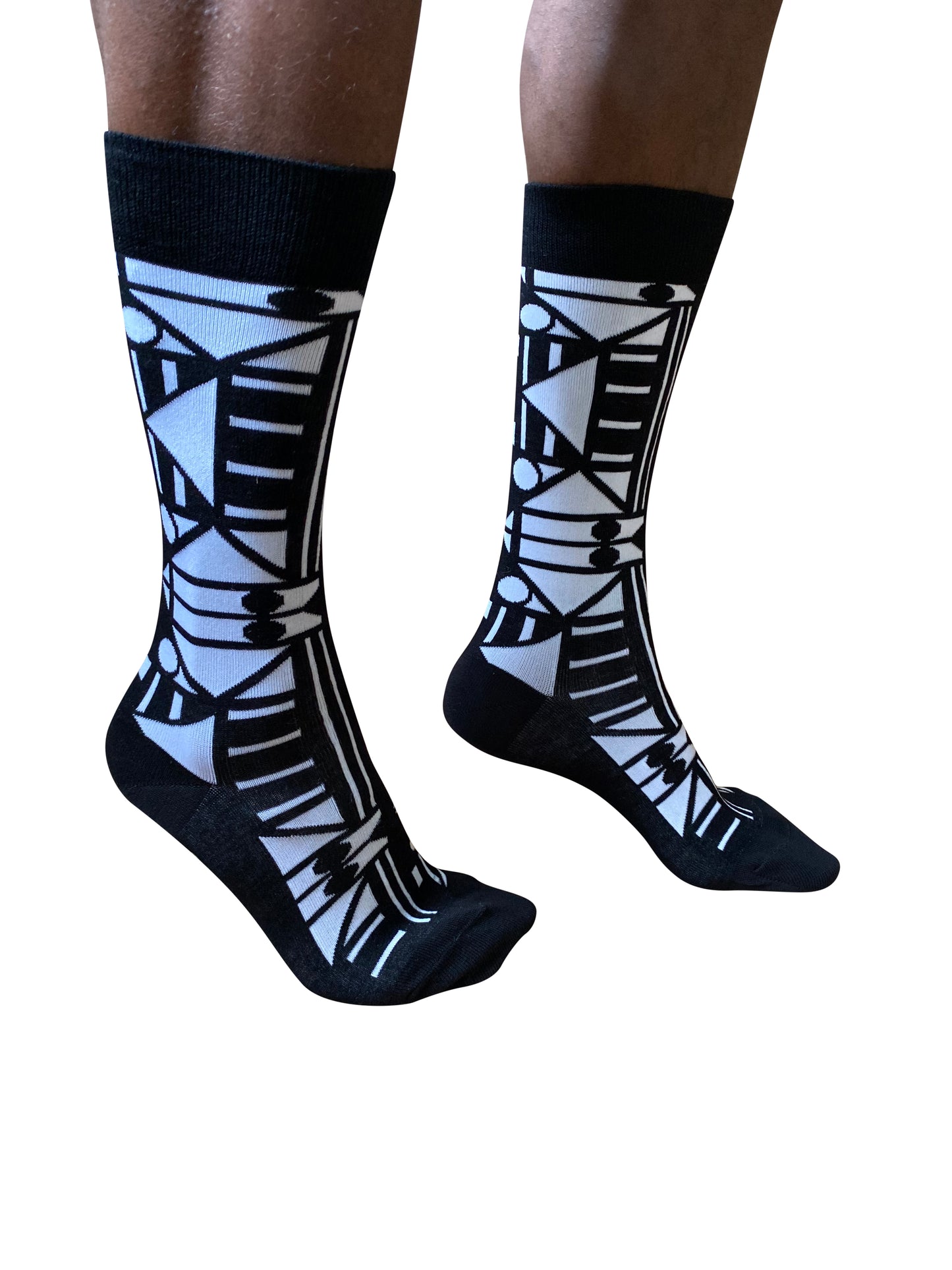 Xhosa - Bamboo Sock - Black White