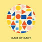 Made of Many - Bambussocke - Orange Gelb