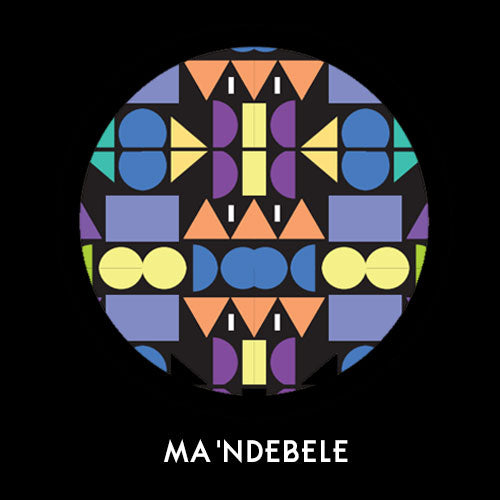 Ma'Ndebele - Bamboo Sock - Black Multi Color