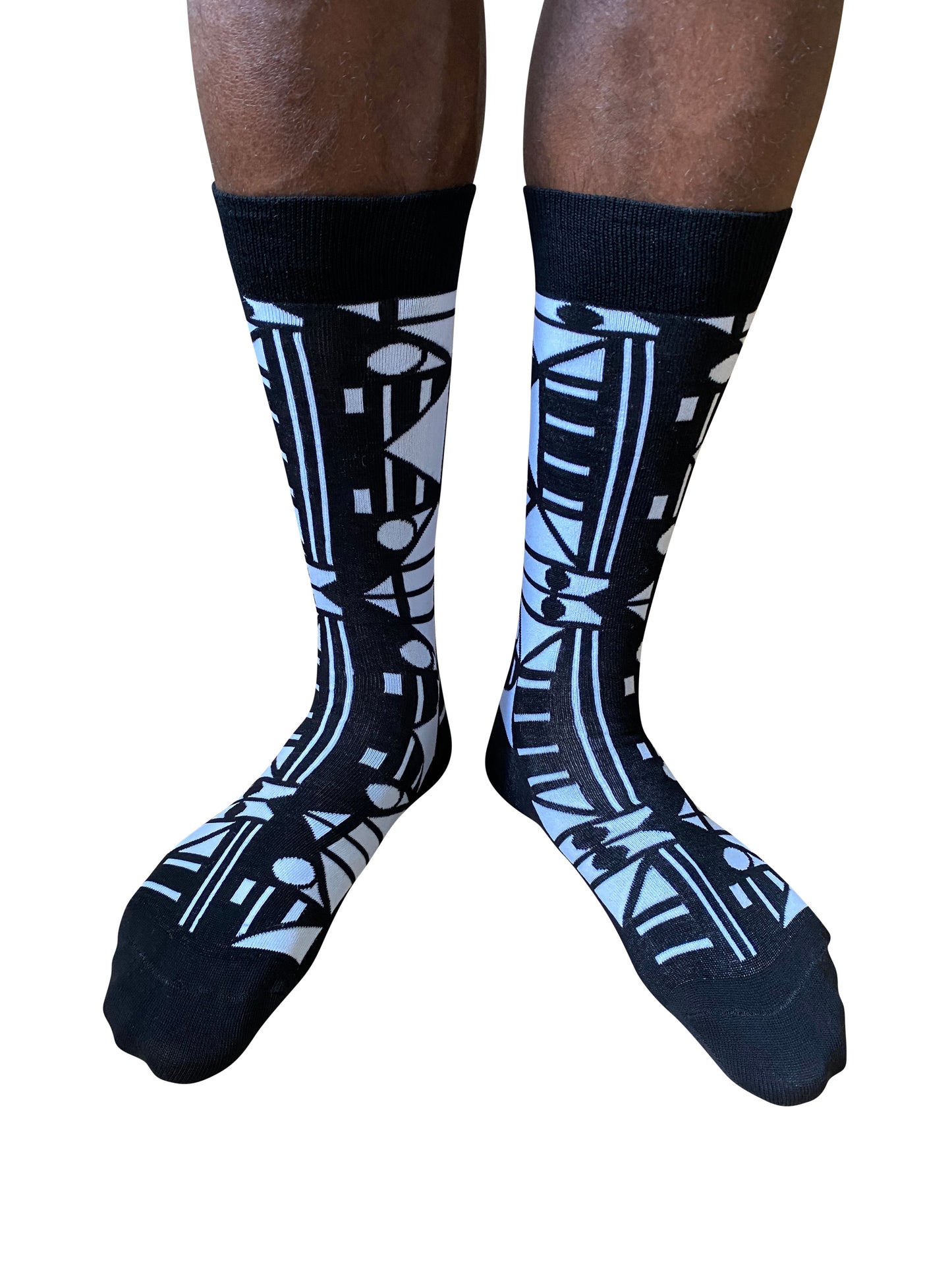 Xhosa - Bamboo Sock - Black White